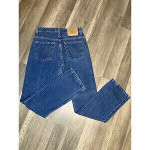 Vintage Y2K Levis 505 Straight Leg Jeans Womens 5 JR (27x31.5) Med Wash (2000)
